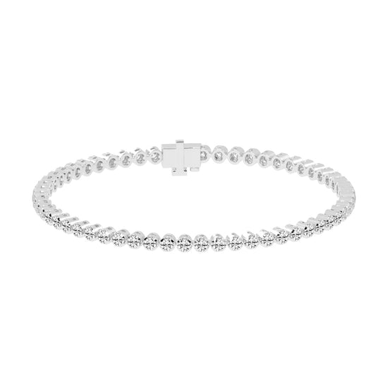 3.75Ct Round Shape Bracelet