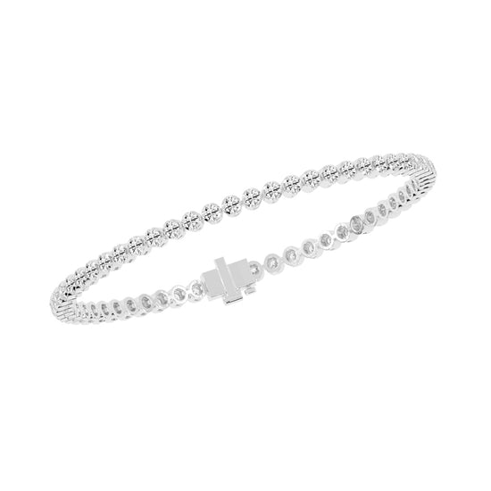 3.75Ct Round Shape Bracelet
