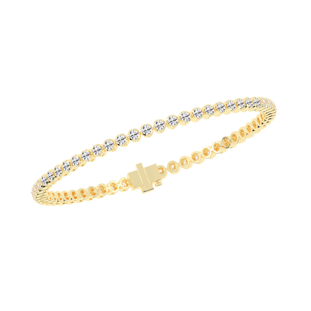 3.75Ct Round Shape Bracelet