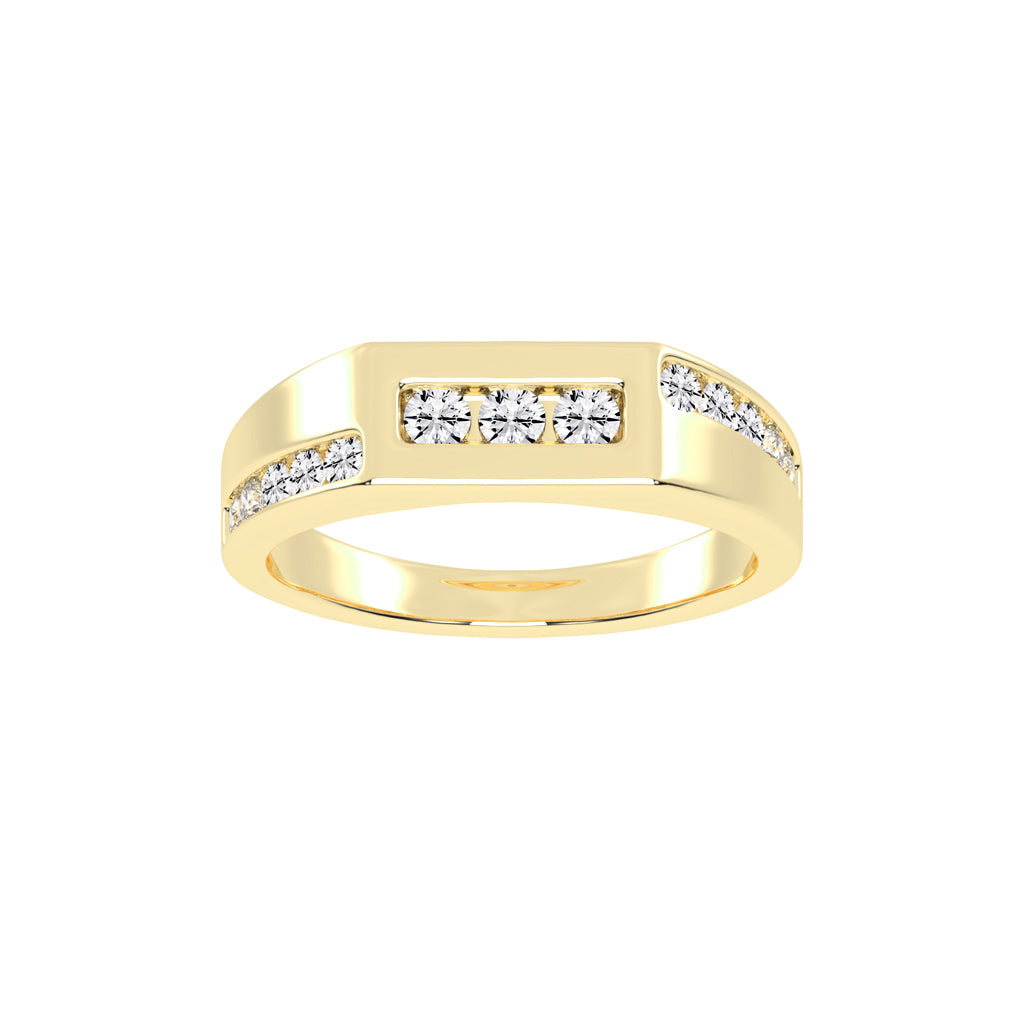 Modern Channel-Set Diamond Band
