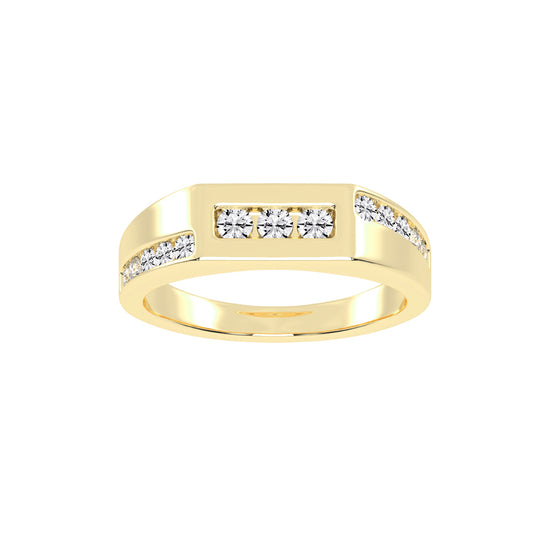 Modern Channel-Set Diamond Band