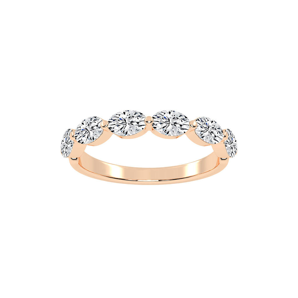 Solstice oval shape eternity Lab diamond ring