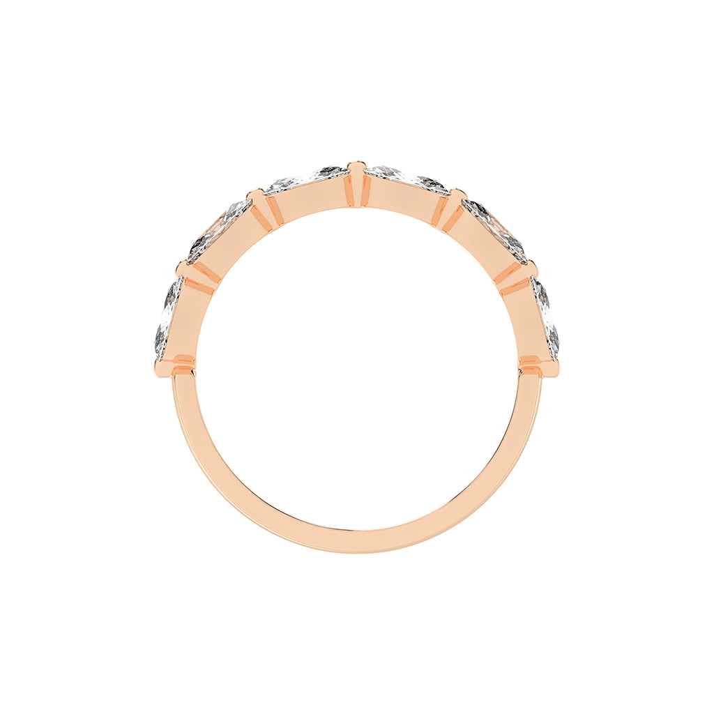 Solstice oval shape eternity Lab diamond ring