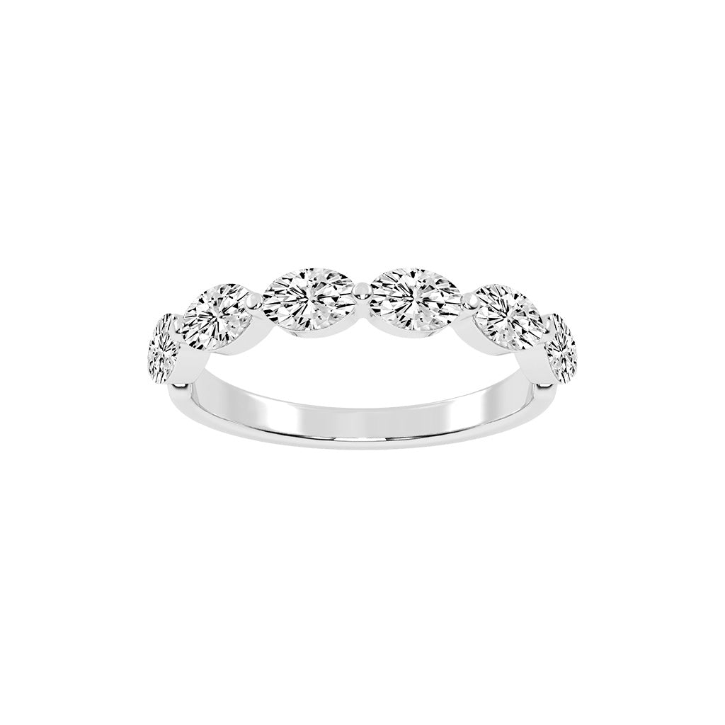 Solstice oval shape eternity Lab diamond ring