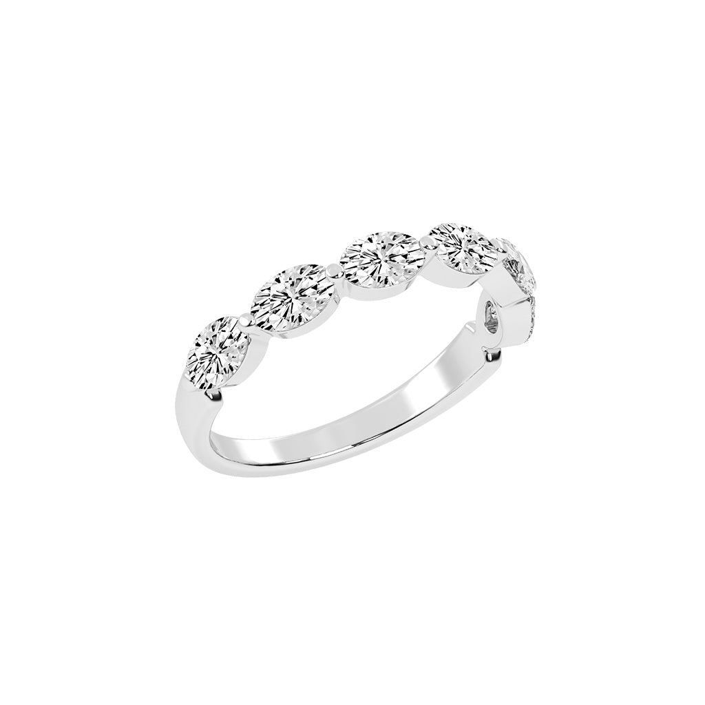 Solstice oval shape eternity Lab diamond ring