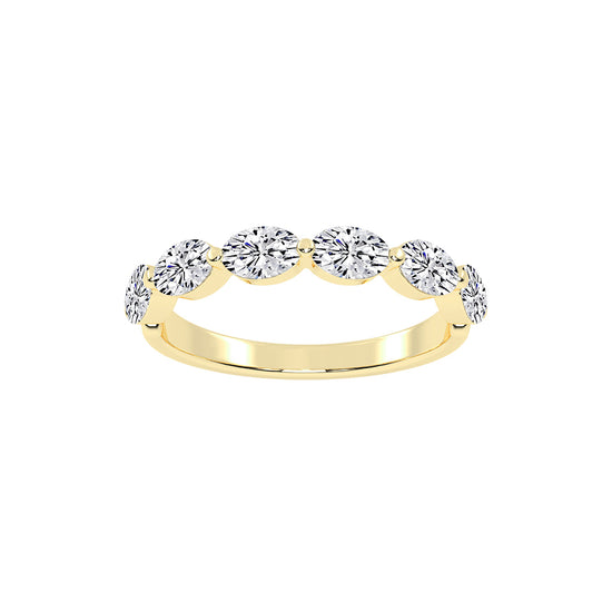Solstice oval shape eternity Lab diamond ring
