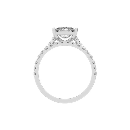 Enamorais princess cut engagement lab diamond ring
