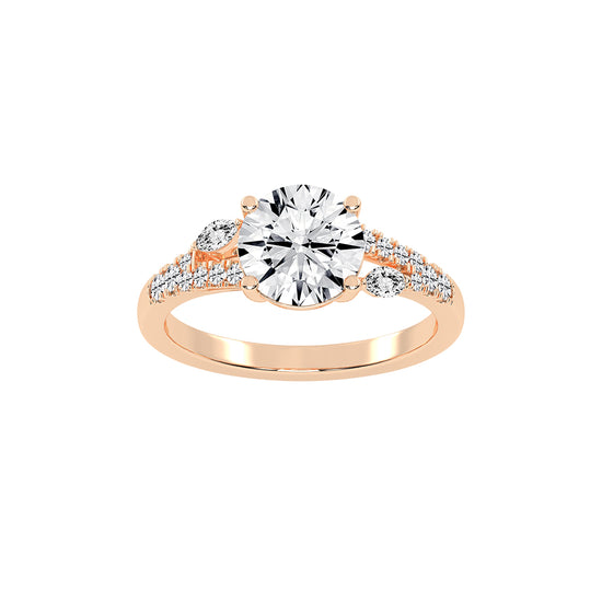 Dazzling Split Shank Engagement Ring