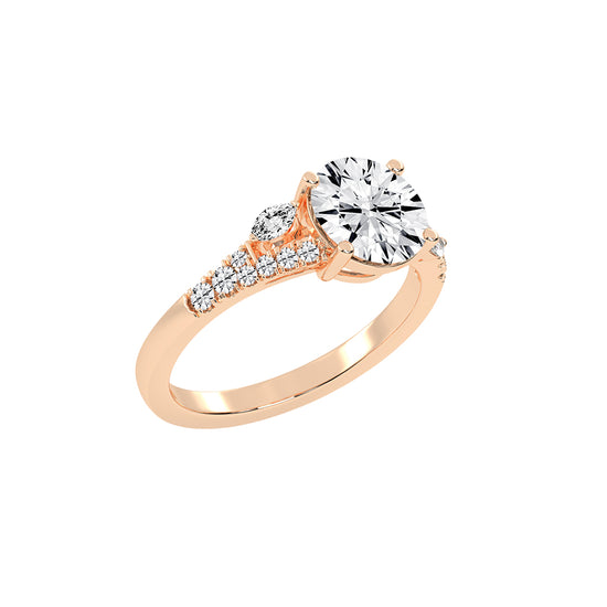 Dazzling Split Shank Engagement Ring
