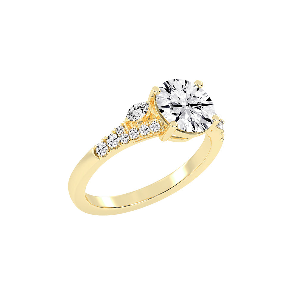 Dazzling Split Shank Engagement Ring