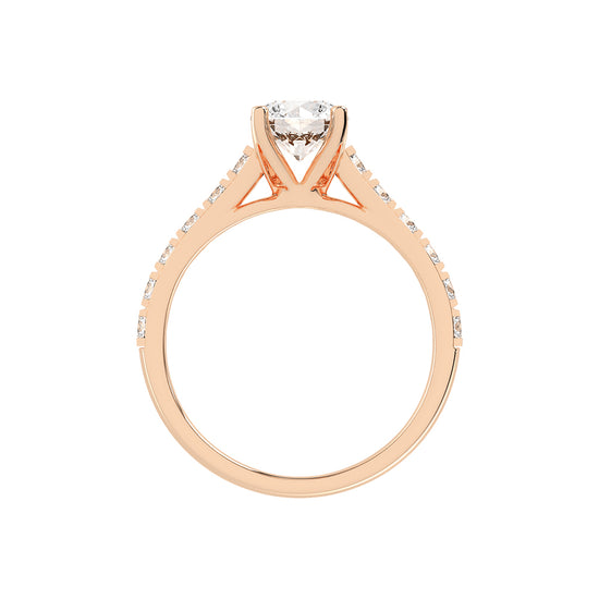 Eternora  four prong round cut engagement ring