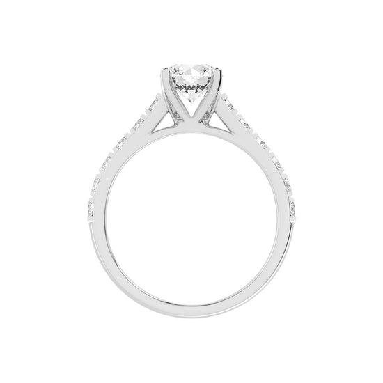 Eternora  four prong round cut engagement ring