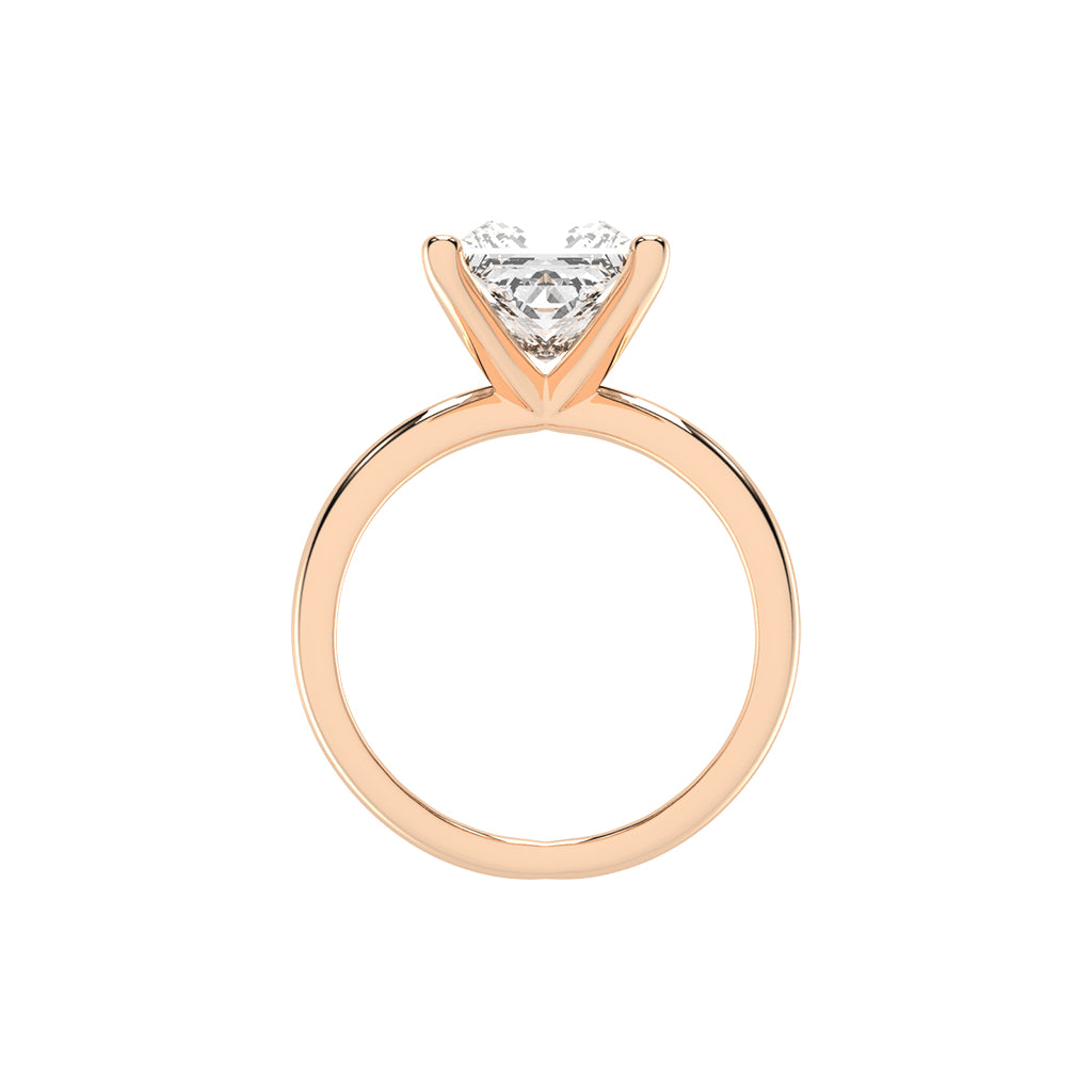 Intertwined Radiance Princess Cut Solitaire Ring