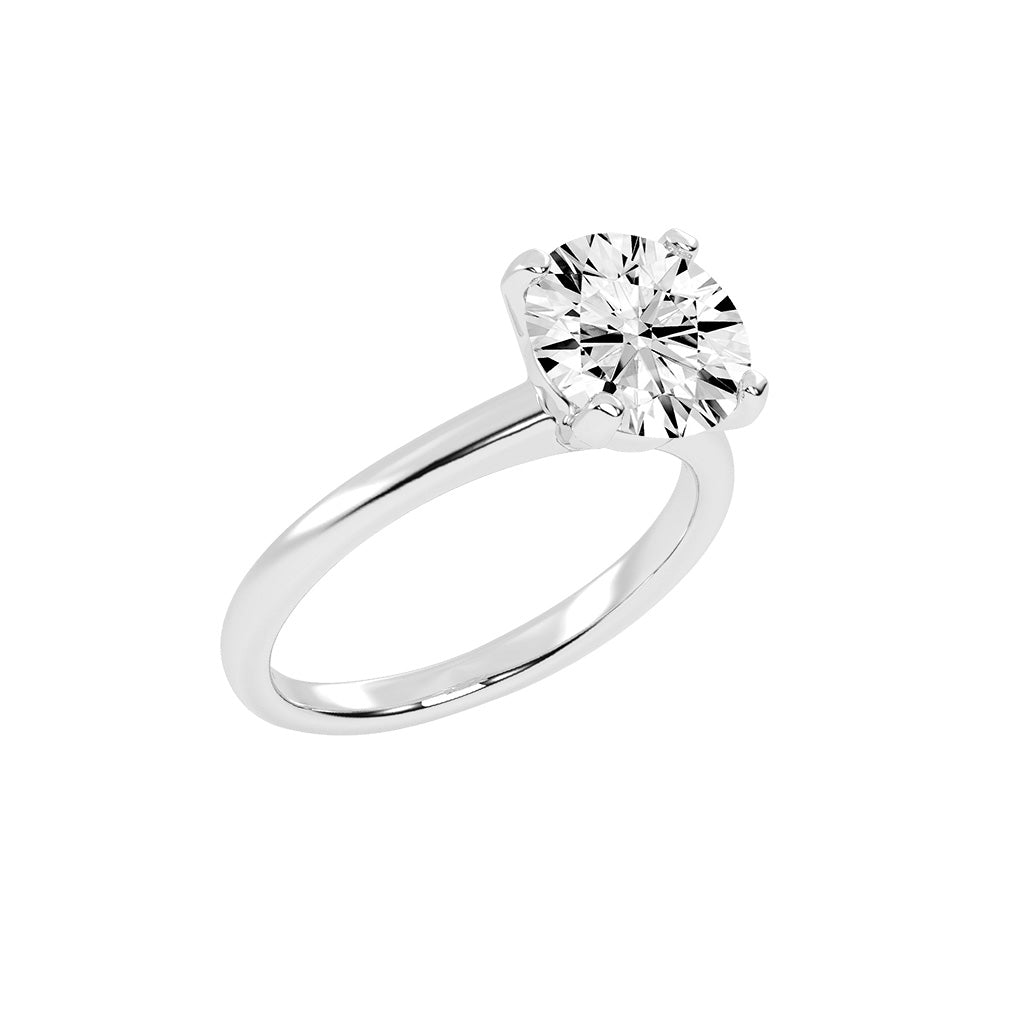 Solensia round cut solitaire lab diamond ring
