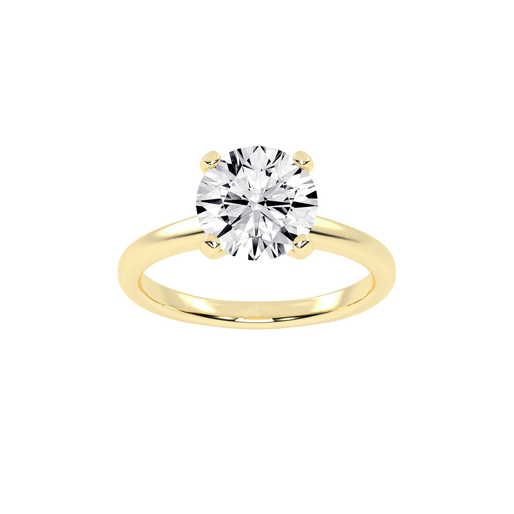 Solensia round cut solitaire lab diamond ring