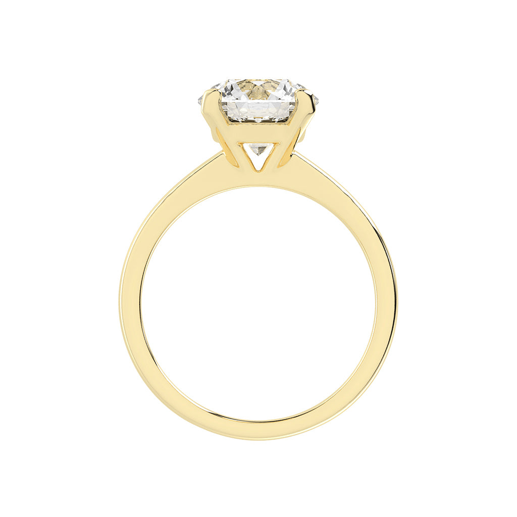 Solensia round cut solitaire lab diamond ring
