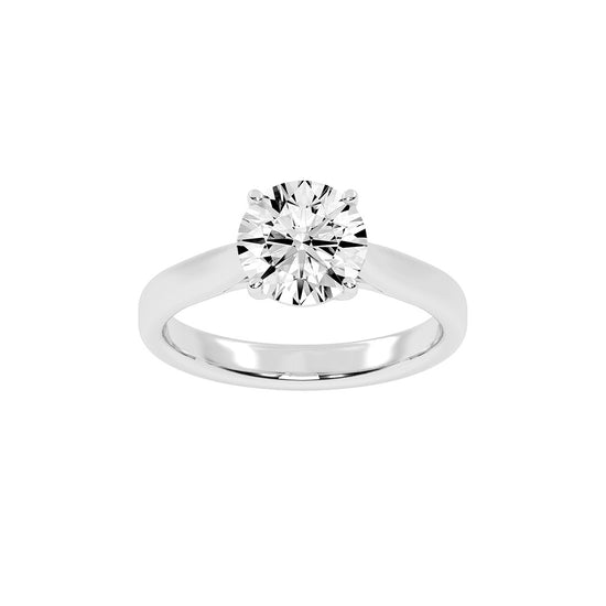 Solandrea round cut solitaire lab diamond ring