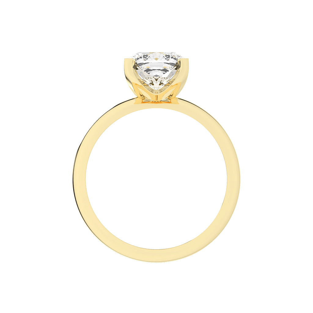 Solindaire Cushion Cut Solitaire Lab Diamond Ring