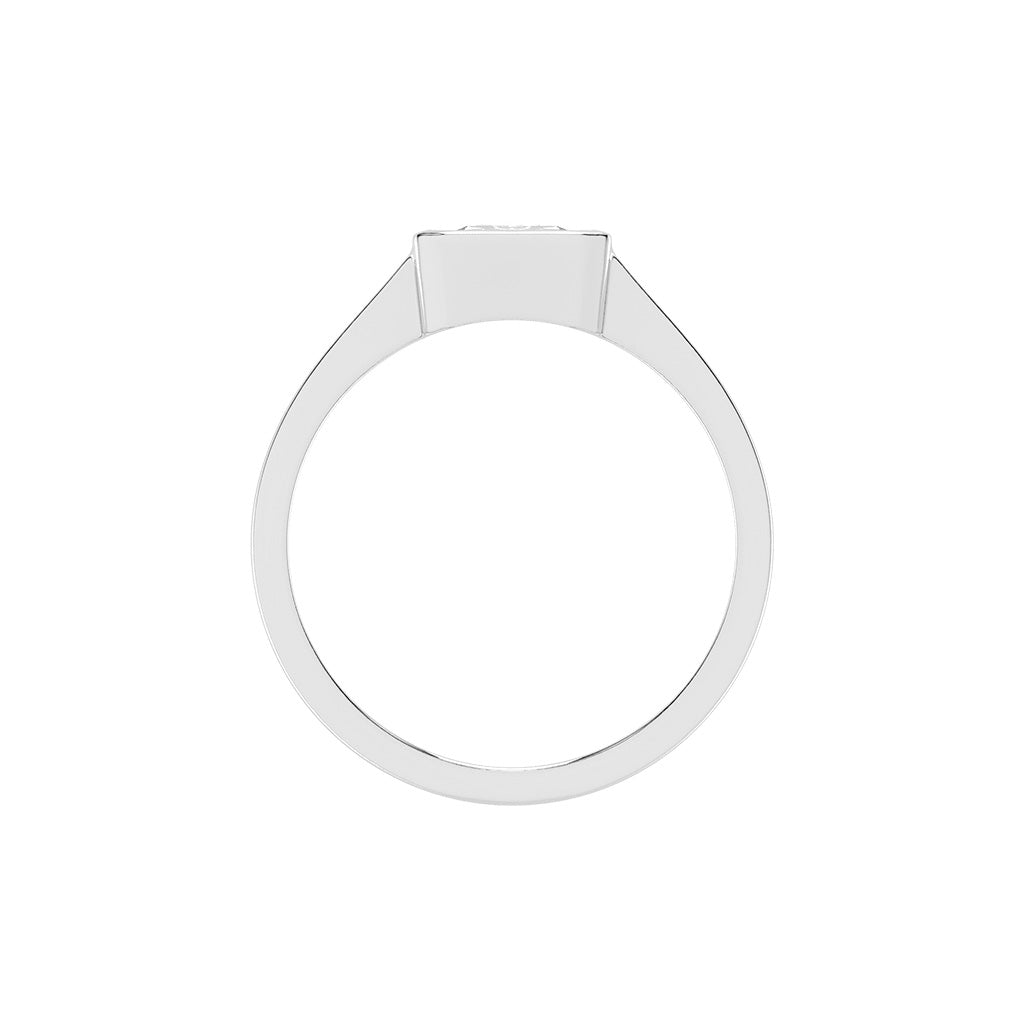 Solurine Radiant Cut Solitaire Lab Diamond Ring