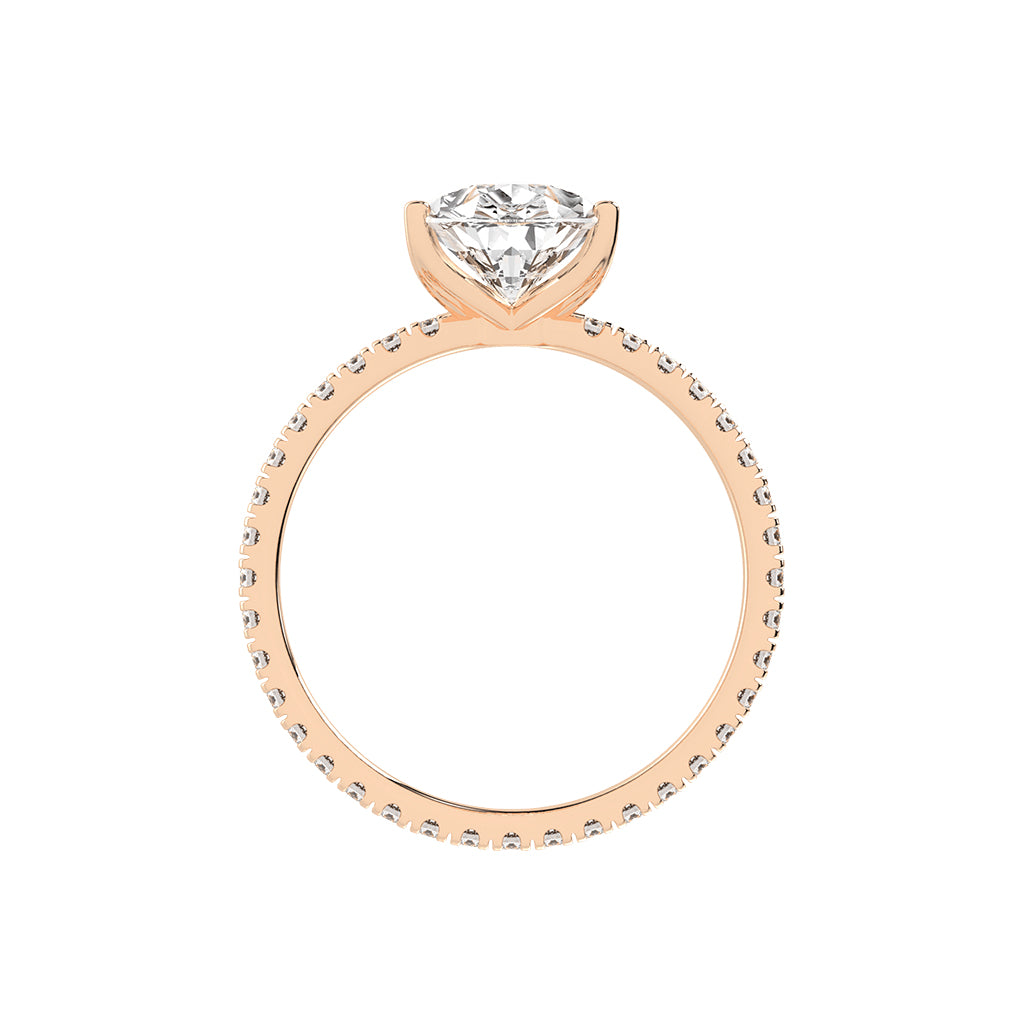 Fiancerra Pear Cut Engagement Lab Diamond Ring