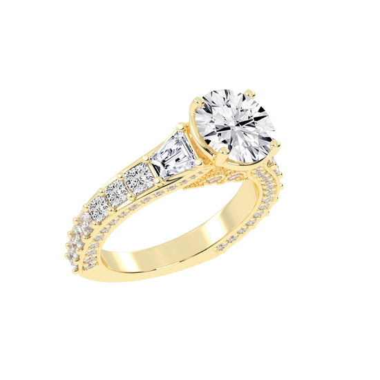 Betrova Euro Style Round Cut Engagement Ring