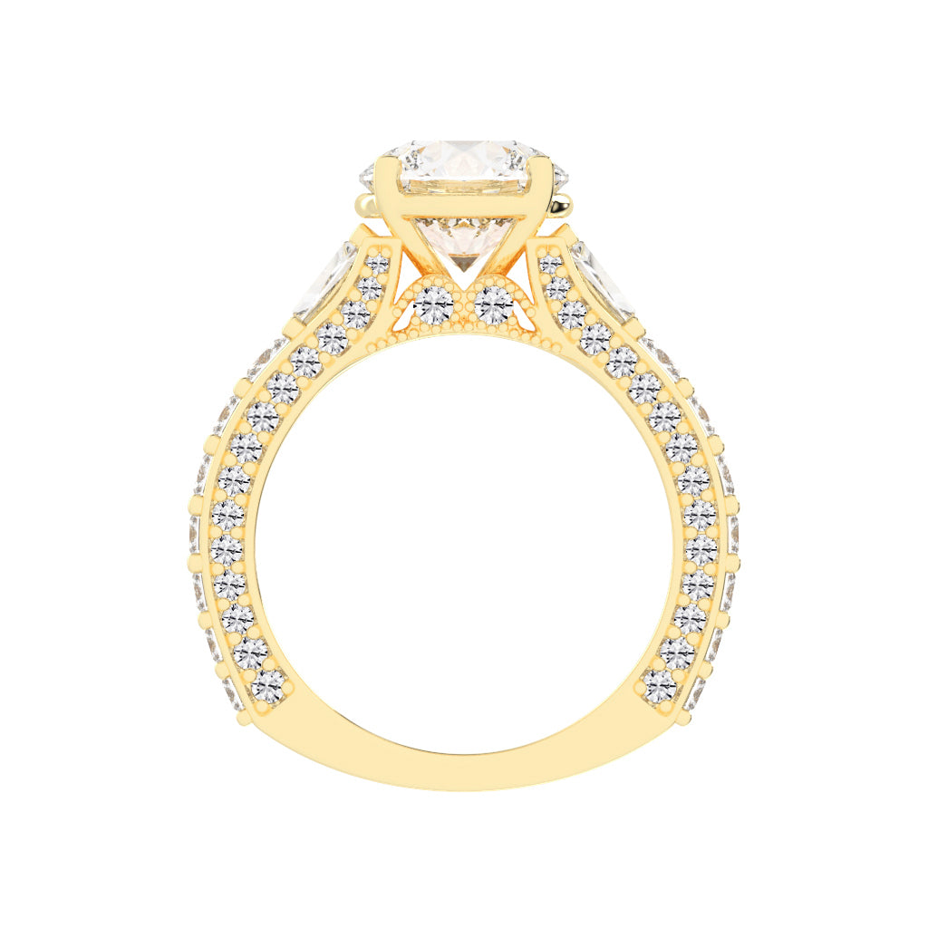 Betrova Euro Style Round Cut Engagement Ring