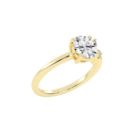 Tresara Round Cut Three Stone Lab Diamond Ring