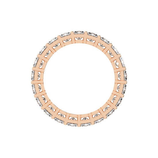 Aluna Princess Cut Bar Set Lab Diamond Ring