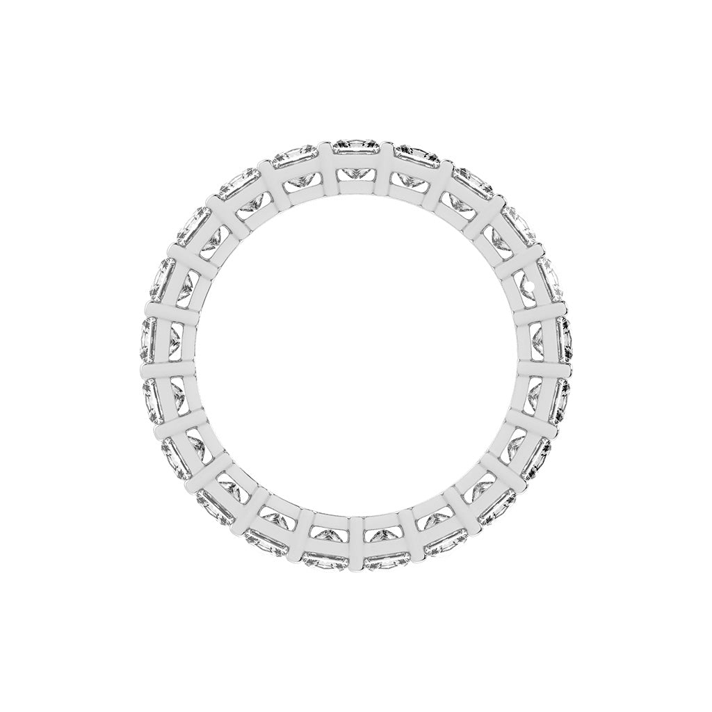 Aluna Princess Cut Bar Set Lab Diamond Ring