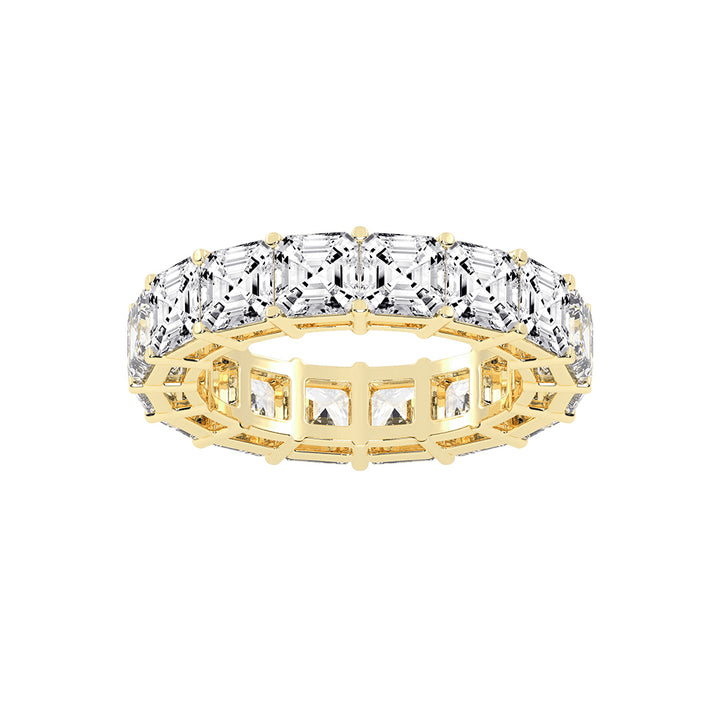 Brillace Asscher Cut Eternity Lab Diamond Ring