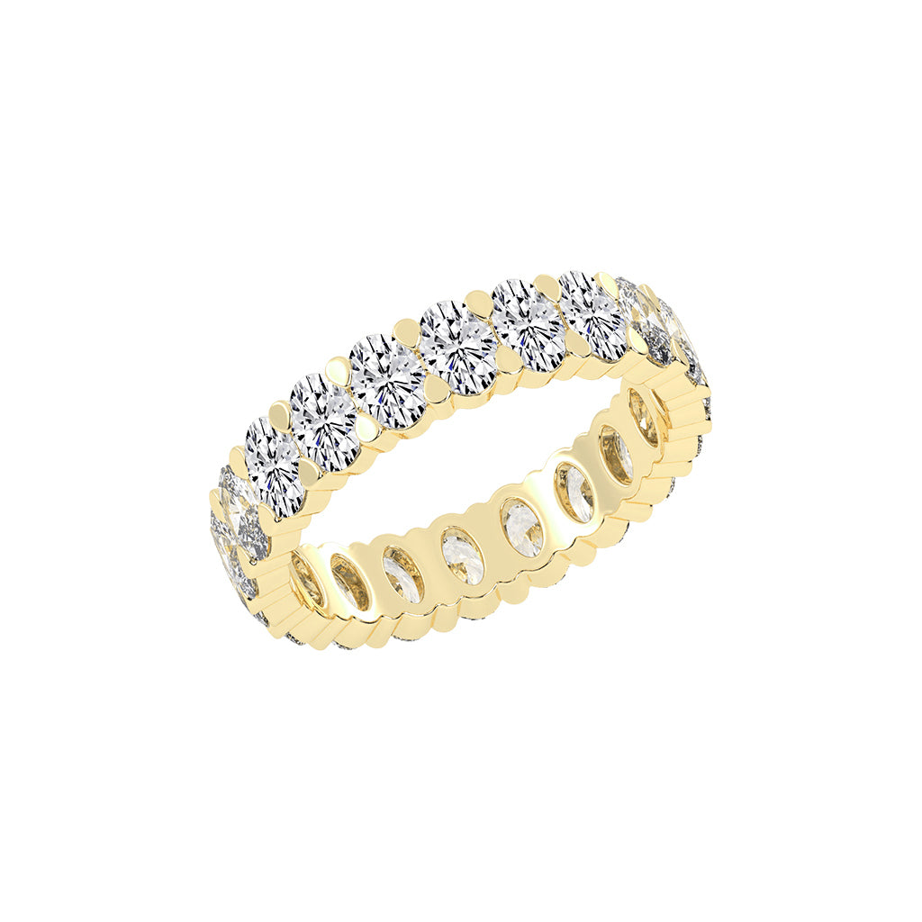 Lucetta Oval Shape Shared Prong Lab Diamond Ring