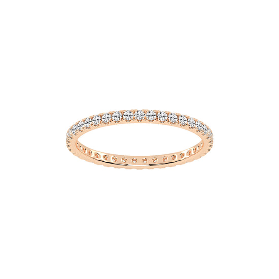 Evia Eternity Round Shape Lab Diamond Ring