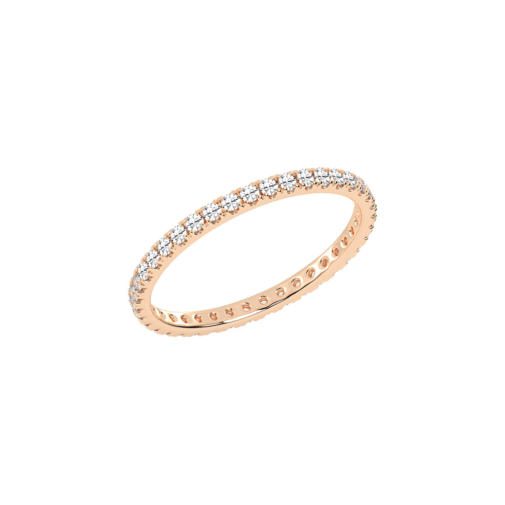 Evia Eternity Round Shape Lab Diamond Ring