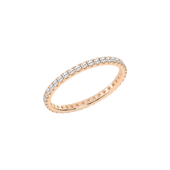 Evia Eternity Round Shape Lab Diamond Ring