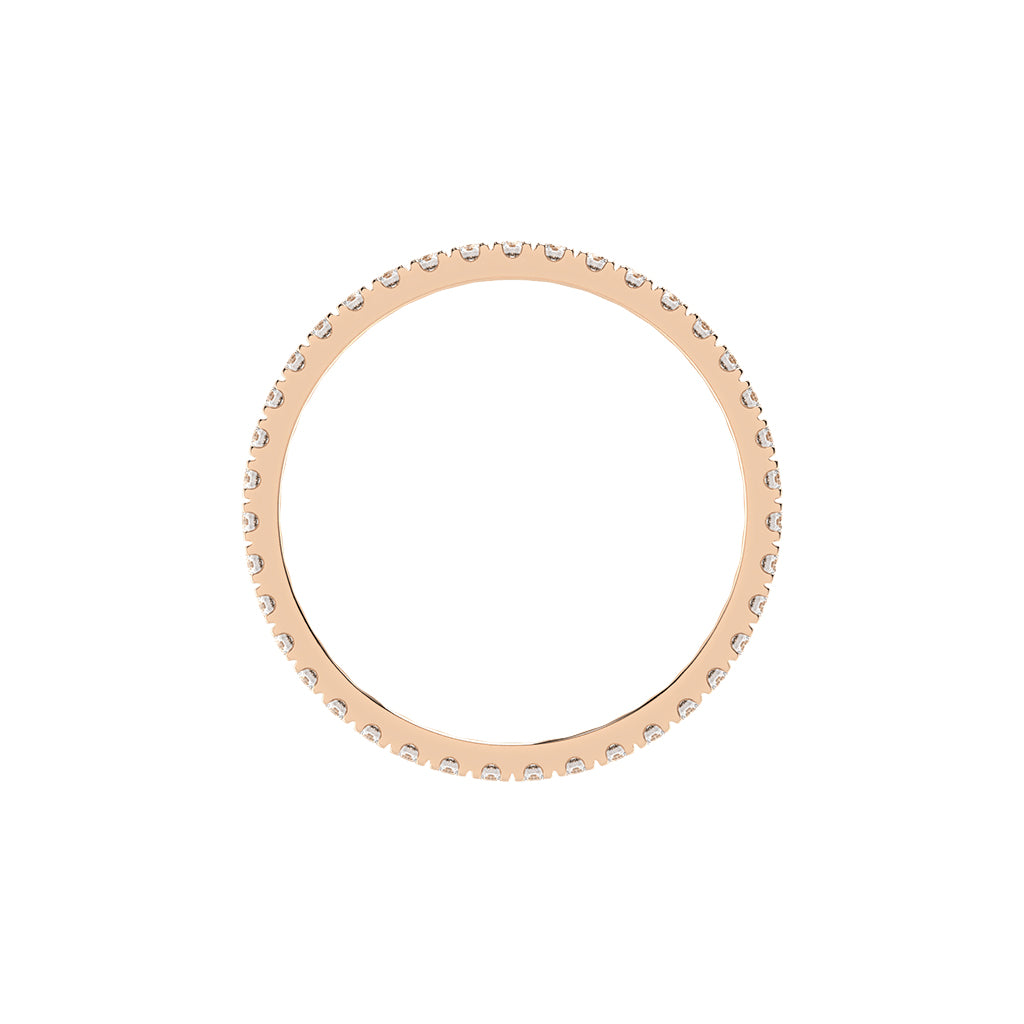 Evia Eternity Round Shape Lab Diamond Ring