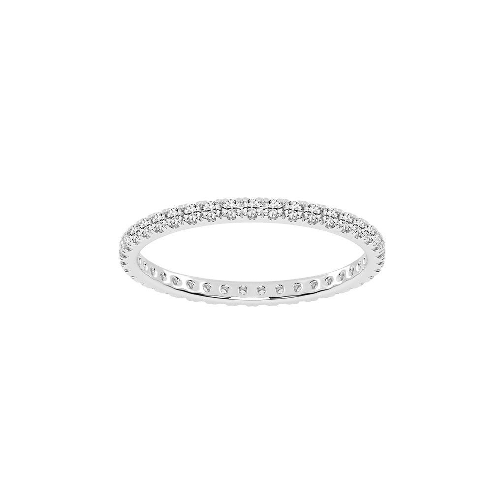 Evia Eternity Round Shape Lab Diamond Ring