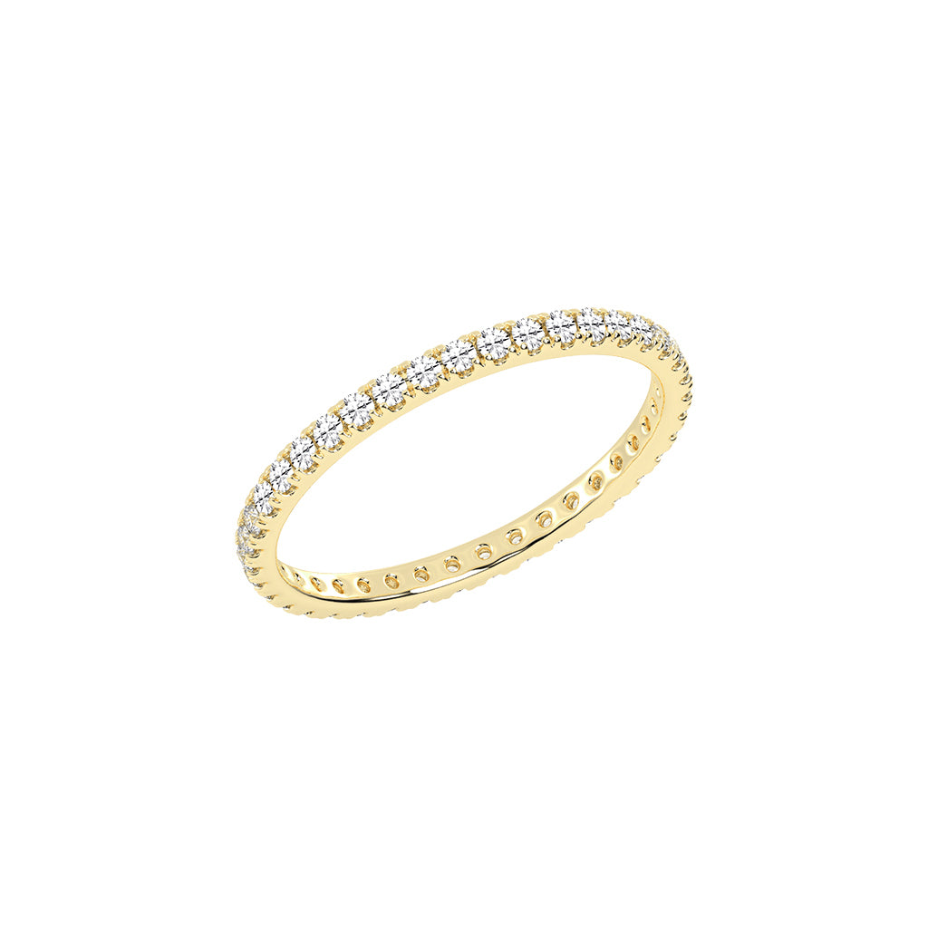 Evia Eternity Round Shape Lab Diamond Ring
