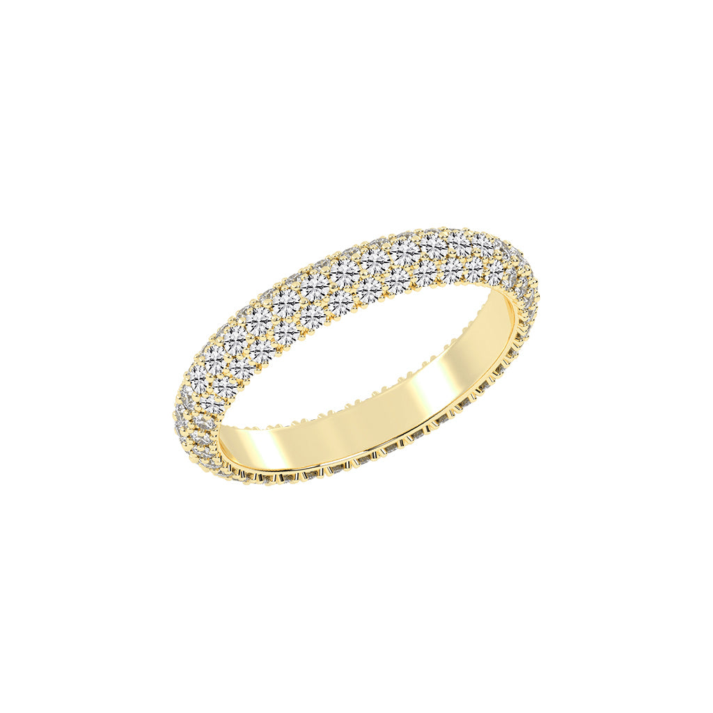 Oracea Pave Setting Eternity Lab Diamond Ring