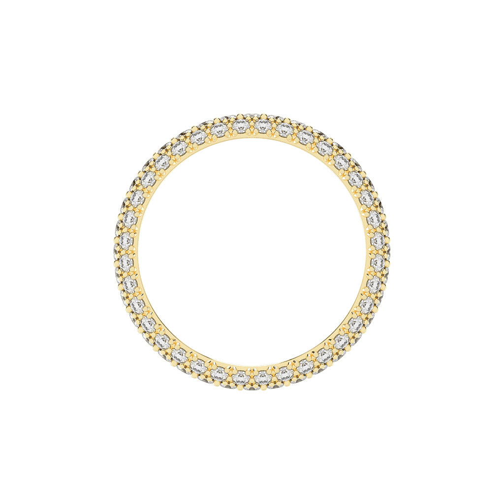Oracea Pave Setting Eternity Lab Diamond Ring