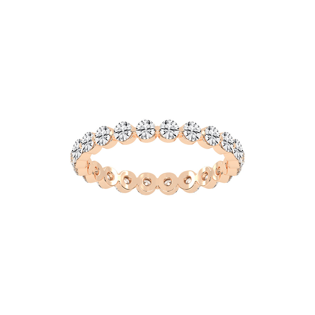 Diora Floating Cut Round Lab Diamond Ring