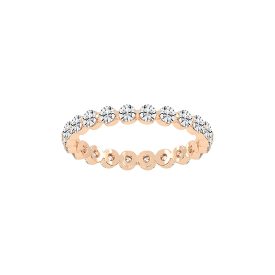 Diora Floating Cut Round Lab Diamond Ring
