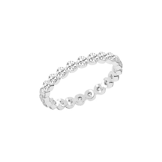 Diora Floating Cut Round Lab Diamond Ring
