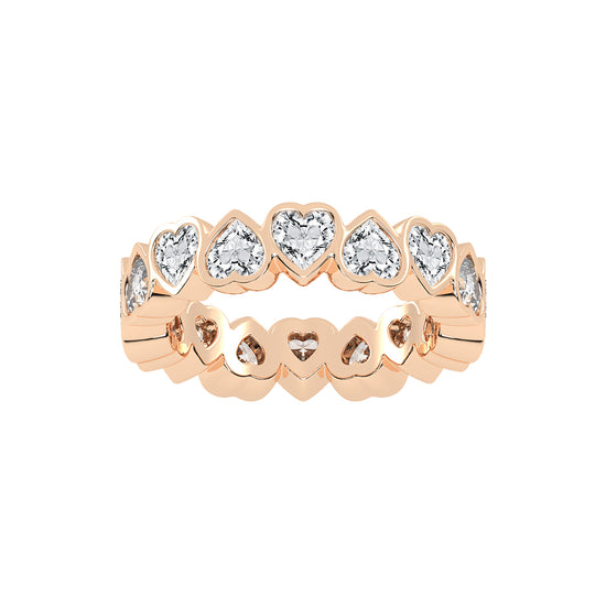 Lustrous Radiant Heart Shape Lab Diamond Ring