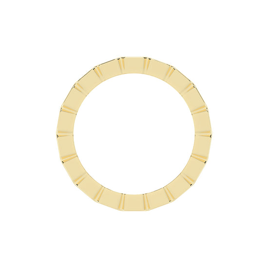 Florene Asscher Cut Bezel Eternity Lab Diamond Ring