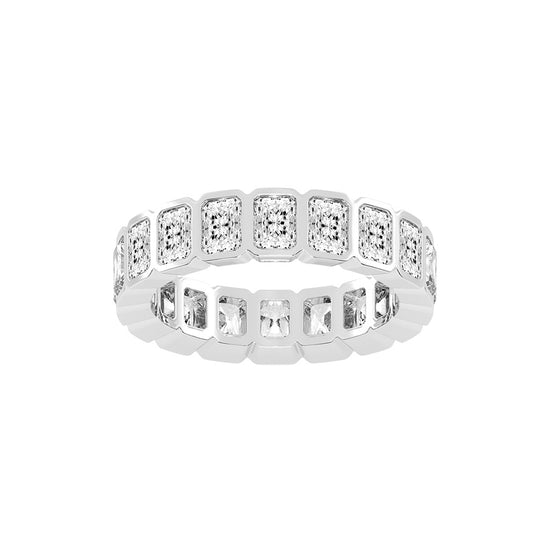 Nirvana Bezel Radiant Cut Lab Diamond Ring