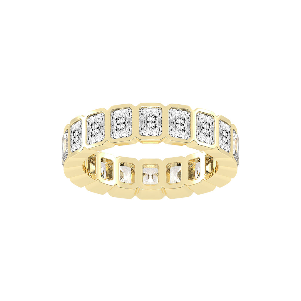 Nirvana Bezel Radiant Cut Lab Diamond Ring