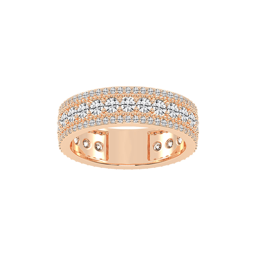 Perpetua Row Round Cut Eternity Lab Diamond Ring
