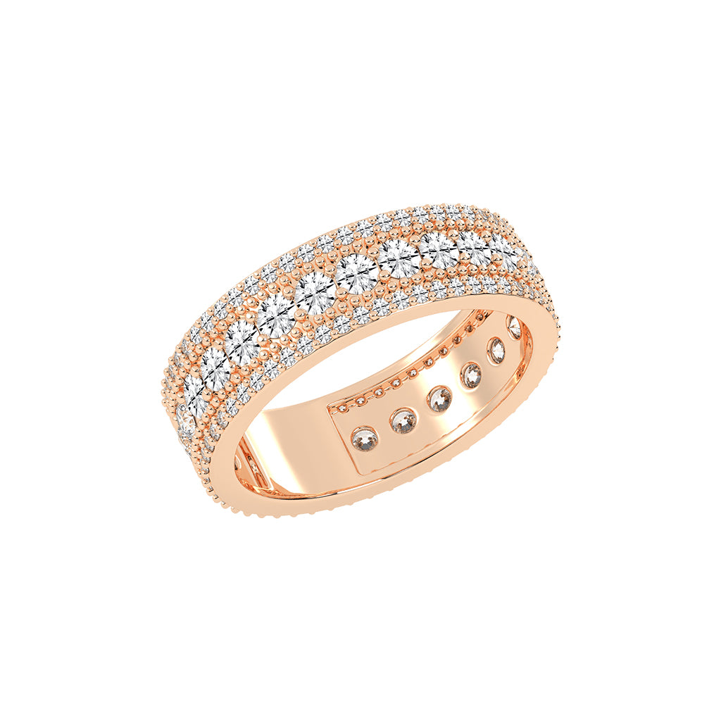 Perpetua Row Round Cut Eternity Lab Diamond Ring