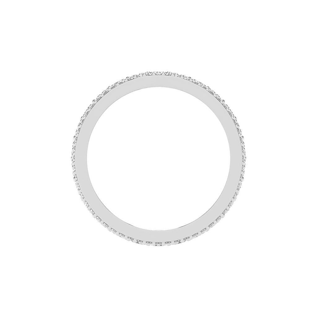 Perpetua Row Round Cut Eternity Lab Diamond Ring