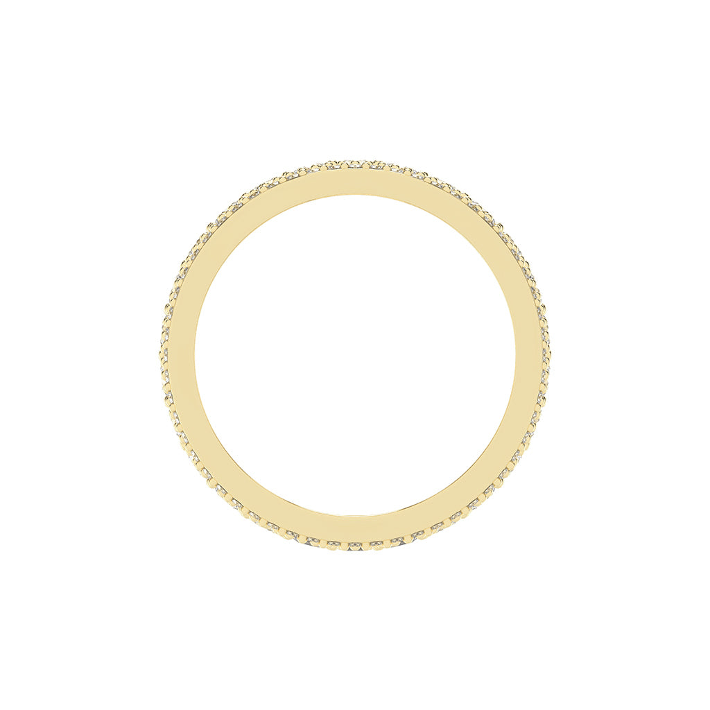 Perpetua Row Round Cut Eternity Lab Diamond Ring